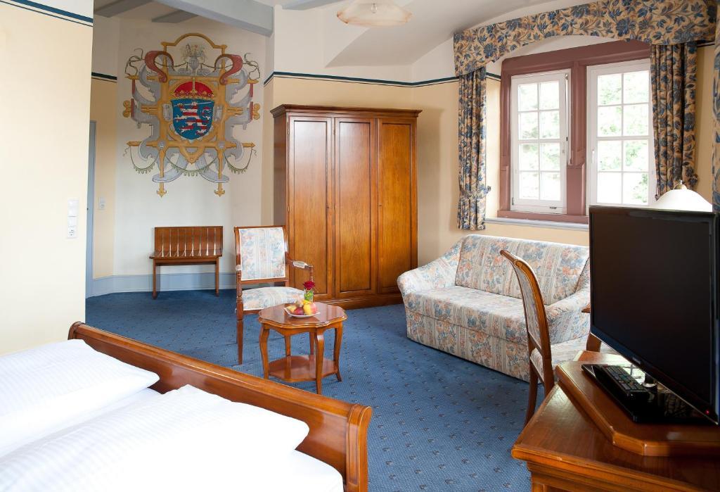 Schlosshotel 希尔施霍恩 客房 照片