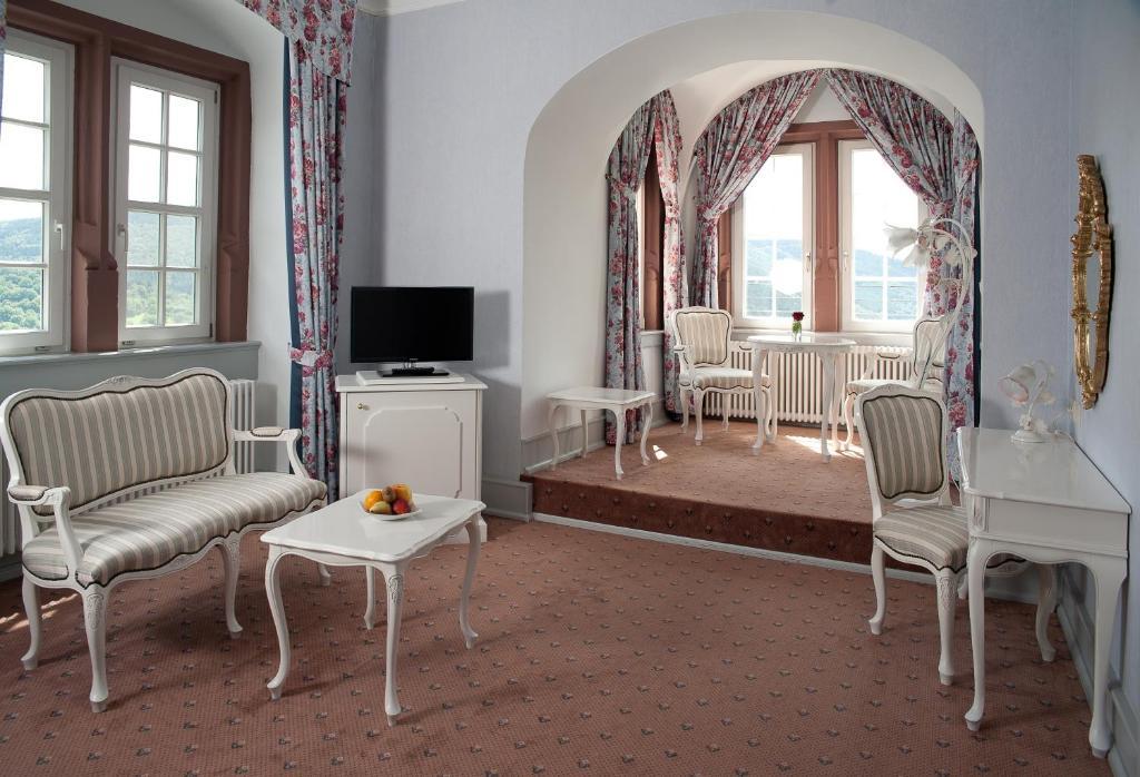 Schlosshotel 希尔施霍恩 客房 照片